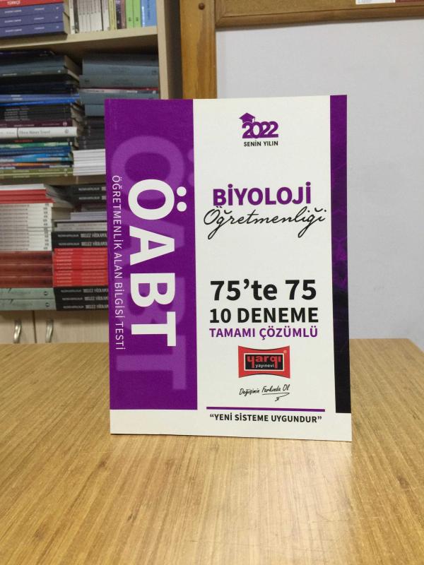 2022 ÖABT Biyoloji Öğretmenliği 75te 75 10 Deneme Çözümlü Yargı Yayınları