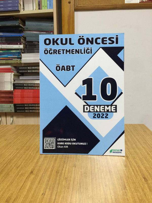 2022 ÖABT Okul Öncesi Öğretmenliği 10 Deneme Çözümlü Defne Akademi Yayınları