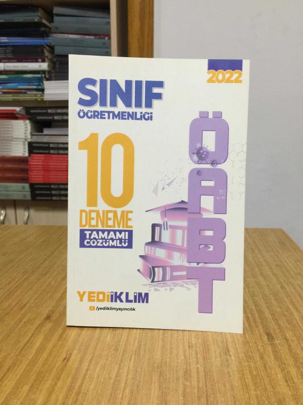 2022 ÖABT Sınıf Öğretmenliği Tamamı Çözümlü 10 Deneme Yediiklim Yayınları