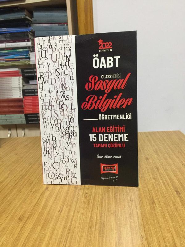 2022 ÖABT Sosyal Bilgiler Class Serisi Alan Eğitimi 15 Deneme Çözümlü Yargı Yayınları