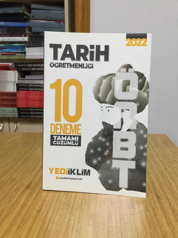 2022 ÖABT Tarih Öğretmenliği Tamamı Çözümlü 10 Deneme Yediiklim Yayınları
