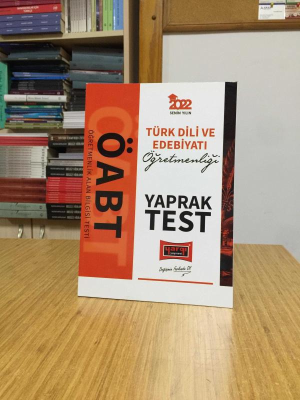 2022 ÖABT Türk Dili ve Edebiyatı Öğretmenliği Yaprak Test Yargı Yayınları