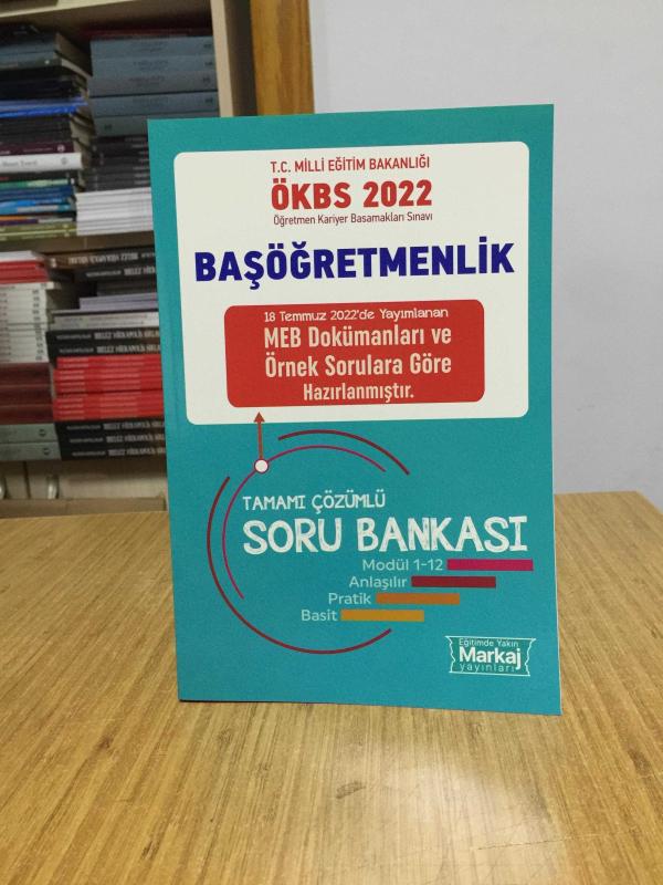 2022 ÖKBS Başöğretmen Tamamı Çözümlü Soru Bankası Markaj Yayınları