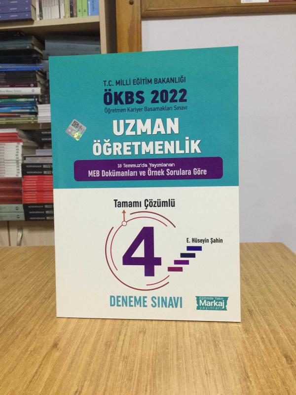 2022 ÖKBS Uzman Öğretmenlik Tamamı Çözümlü 4 Deneme Sınavı Markaj Yayınları
