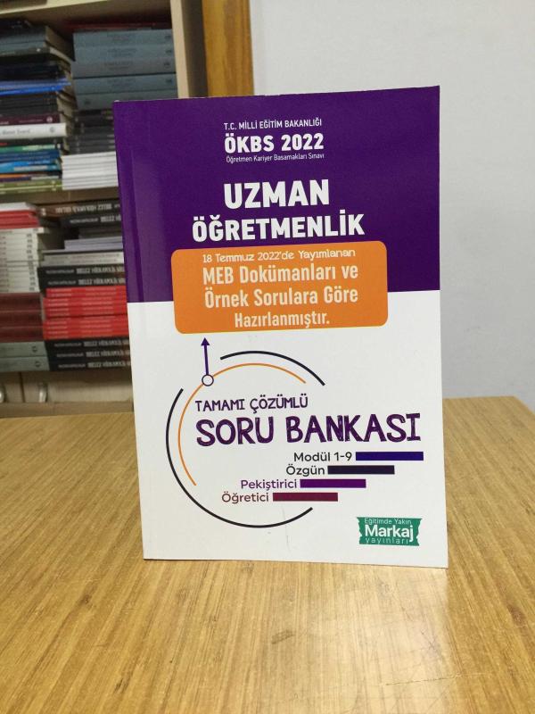 2022 ÖKBS Uzman Öğretmenlik Tamamı Çözümlü Soru Bankası Markaj Yayınları