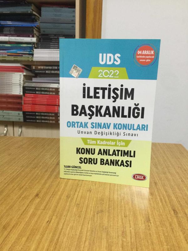 2022 UDS İletişim Başkanlığı Unvan Değişikliği Sınavı Ortak Sınav Konuları Konu Anlatımlı Soru Bankası Data Yayınları