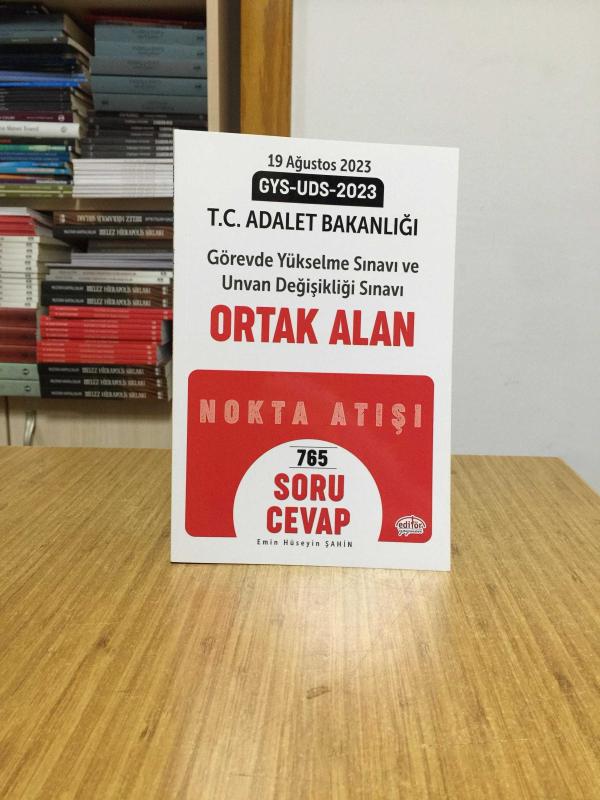 2023 Adalet Bakanlığı GYS UDS Ortak Alan Soru Cevap Editör Yayınevi