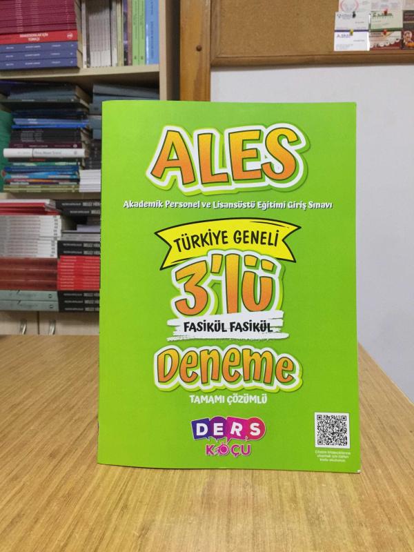 2023 ALES 3'lü Fasikül Deneme Sınavı Ders Koçu Yayınları