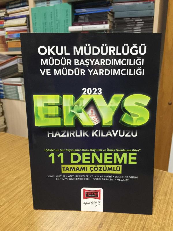 2023 EKYS Okul Müdürlüğü Müdür Başyardımcılığı ve Müdür Yardımcılığı Hazırlık Kılavuzu Tamamı Çözümlü 11 Deneme Yargı Yayınları