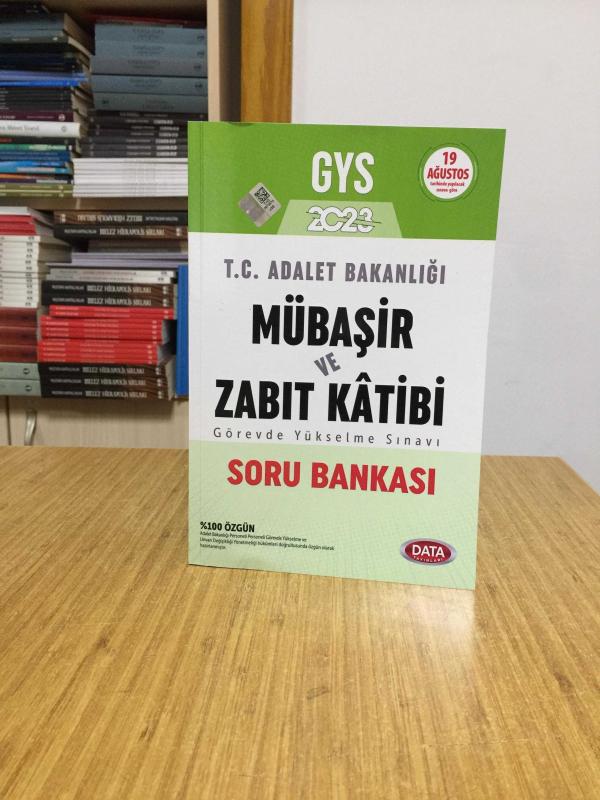 2023 GYS Adalet Bakanlığı Mübaşir ve Zabıt Katibi Soru Bankası Data Yayınları
