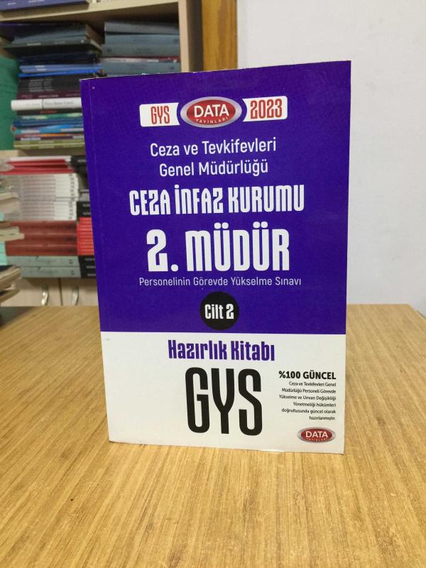 2023 GYS Ceza İnfaz Kurumu 2. Müdür Hazırlık Kitabı (2.Cilt) Data Yayınları