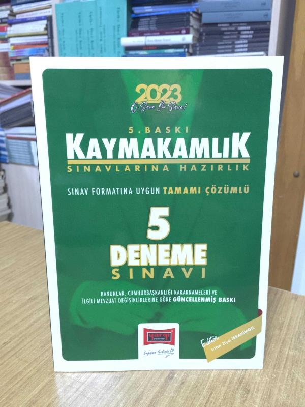 2023 Kaymakamlık Tamamı Açıklamalı Çözümlü 5 Deneme Yargı Yayınları
