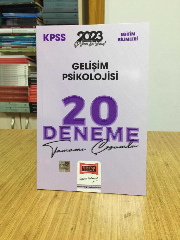 2023 KPSS Eğitim Bilimleri Gelişim Psikolojisi Tamamı Çözümlü 20 Deneme Yargı Yayınları