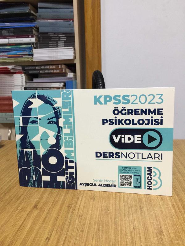 2023 KPSS Eğitim Bilimleri Öğrenme Psikolojisi Video Ders Notları Benim Hocam Yayınları