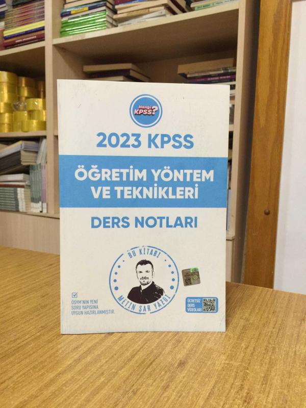 2023 KPSS Eğitim Bilimleri Öğretim Yöntem ve Teknikleri Ders Notları Hangi KPSS Yayınları