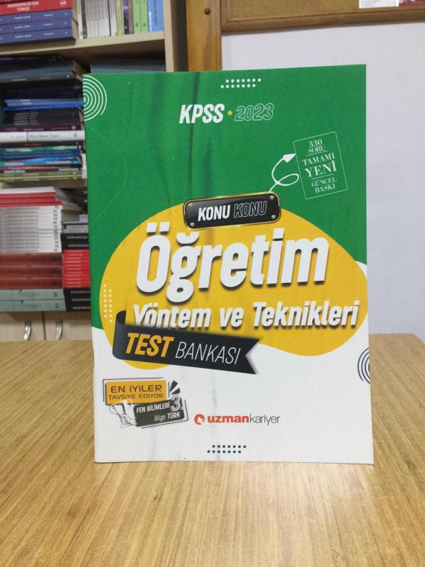 2023 KPSS Eğitim Bilimleri Öğretim Yöntem ve Teknikleri Test Bankası Yaprak Test Uzman Kariyer Yayınları