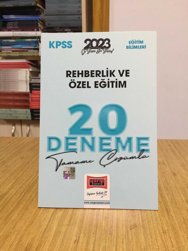 2023 KPSS Eğitim Bilimleri Rehberlik ve Özel Eğitim Tamamı Çözümlü 20 Deneme Yargı Yayınları Yargı Yayınları