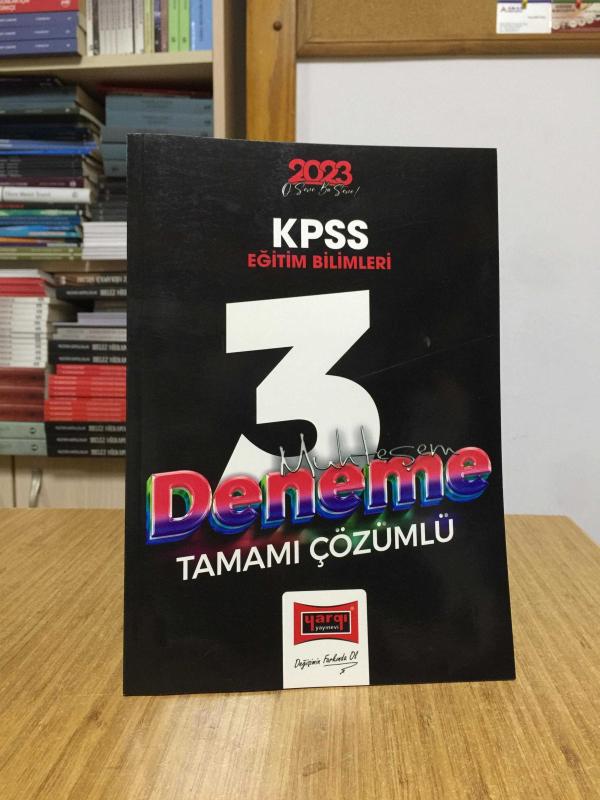 2023 KPSS Eğitim Bilimleri Tamamı Çözümlü Muhteşem 3 Deneme Sınavı Yargı Yayınları