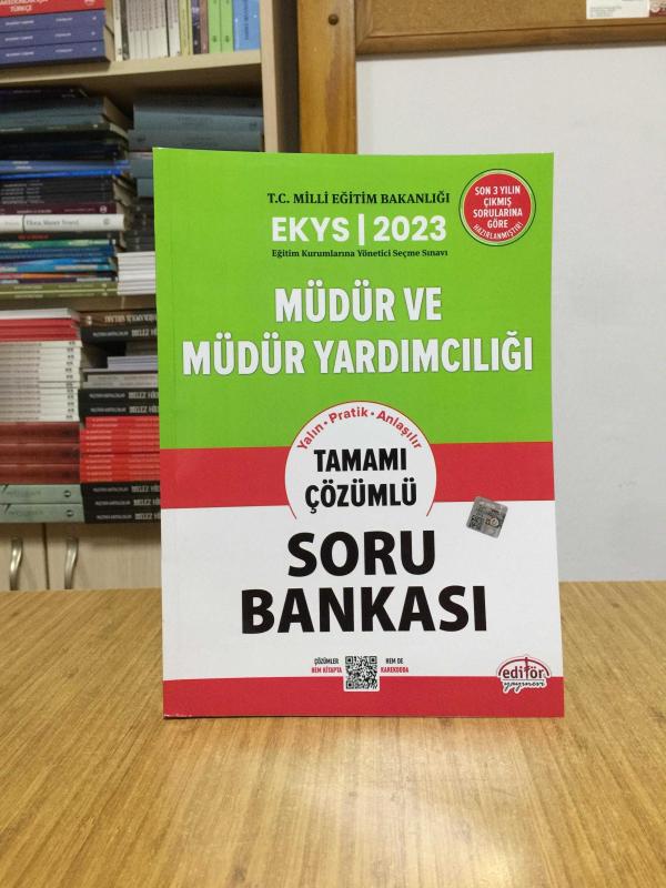 2023 MEB EKYS Müdür ve Yardımcılığı Soru Bankası Çözümlü Editör Yayınları