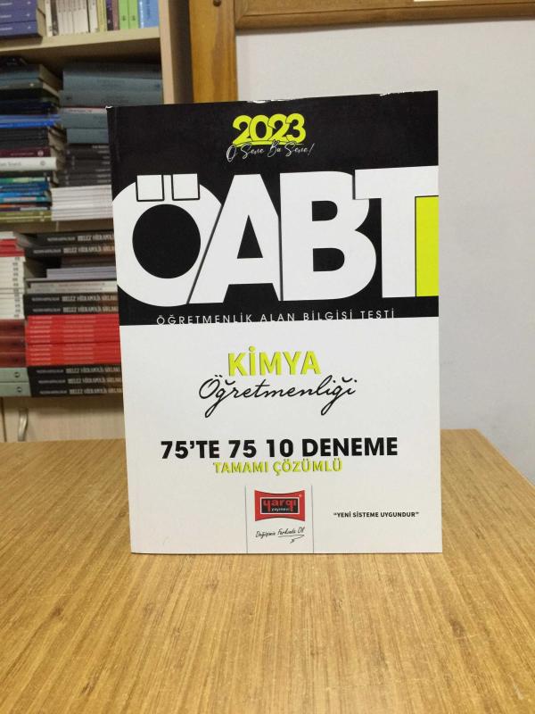 2023 ÖABT Kimya Öğretmenliği 75te 75 10 Deneme Çözümlü Yargı Yayınları
