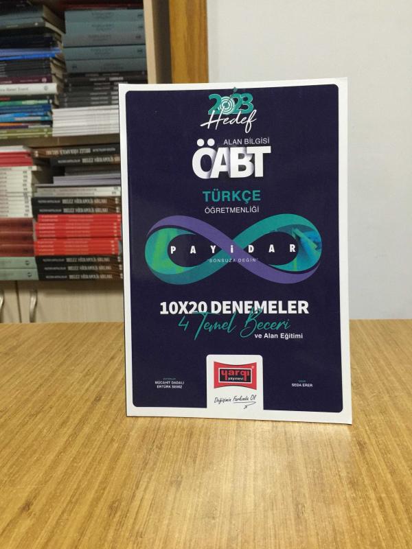2023 ÖABT Payidar Türkçe Öğretmenliği Temel Beceri ve Alan Eğitimi 10x20 Deneme Sınavı Çözümlü Yargı Yayınları