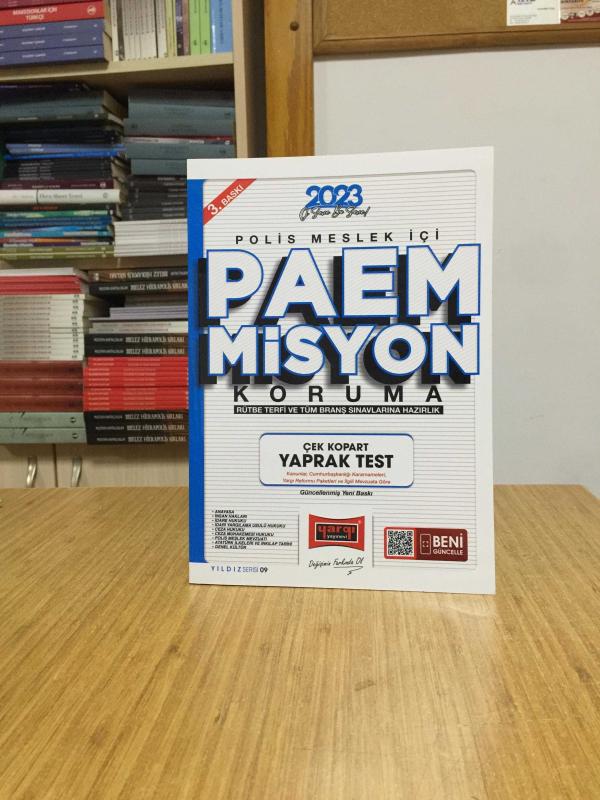 2023 PAEM Polis Meslek İçi Misyon Koruma Yaprak Test Yargı Yayınları