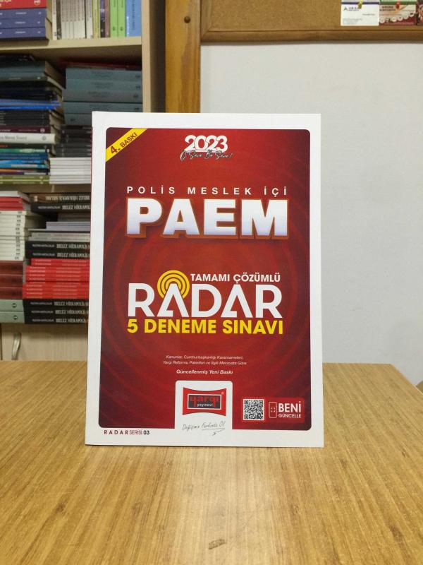 2023 Polis Meslek İçi Komiser Yardımcılığı Sınavlarına Hazırlık Tamamı Çözümlü Radar 5 Deneme Yargı Yayınları