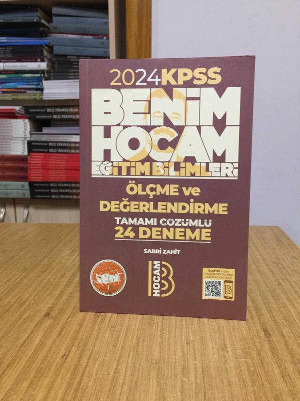 2024 Eğitim Bilimleri Ölçme ve Değerlendirme Tamamı Çözümlü 24 Deneme Benim Hocam Yayınları
