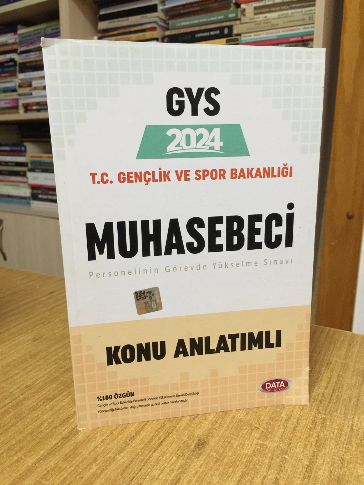 2024 GYS Gençlik ve Spor Bakanlığı Muhasebeci Konu Anlatımlı Hazırlık Kitabı Görevde Yükselme Data Yayınları