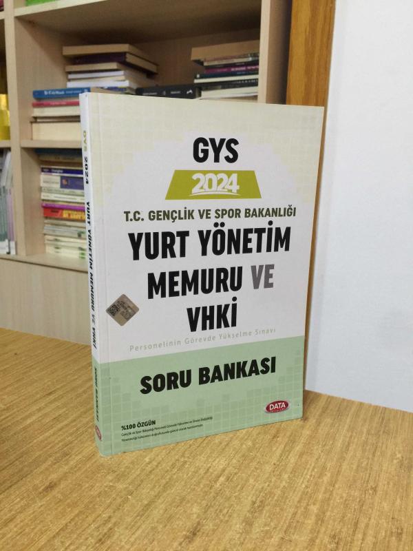 2024 GYS Gençlik ve Spor Bakanlığı Veri Hazırlama ve Kontrol İşletmeni Yurt Yönetim Memuru Soru Bankası Data Yayınları