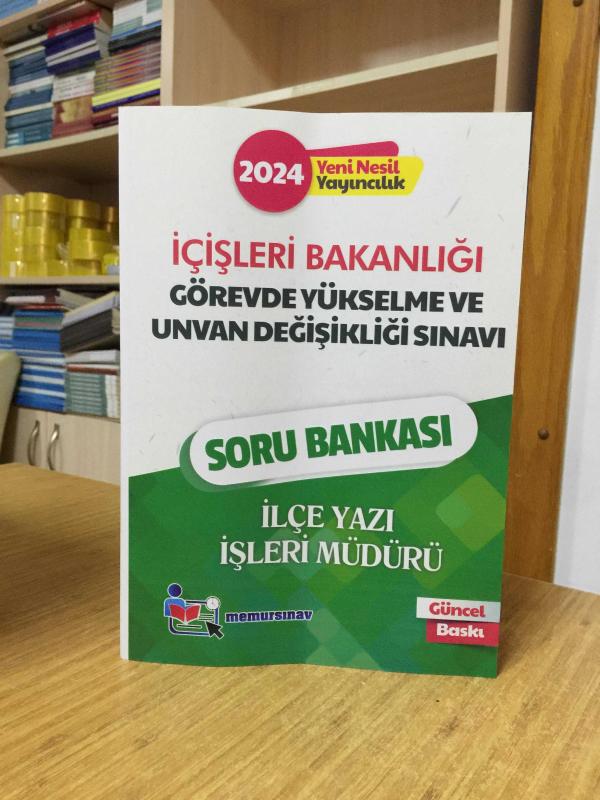 2024 GYS İçişleri Bakanlığı İlçe Yazı İşleri Müdürü Soru Bankası Memur Sınav