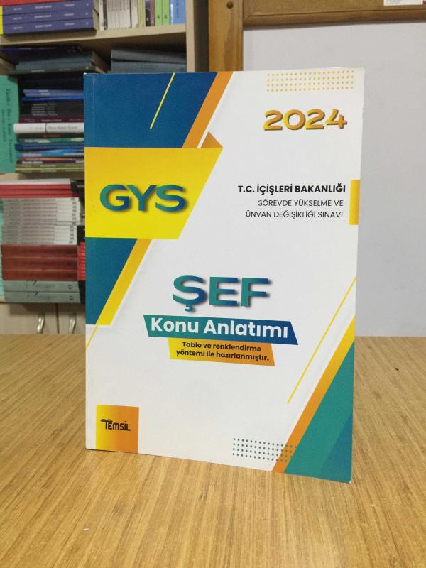 2024 GYS İçişleri Bakanlığı Şef Konu Anlatımı Temsil Kitap