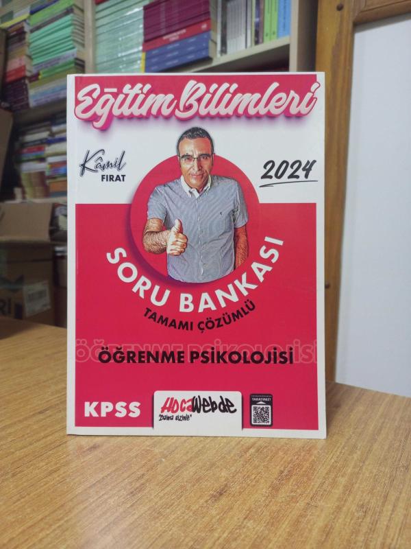 2024 KPSS Eğitim Bilimleri Öğrenme Psikolojisi Tamamı Çözümlü Soru Bankası HocaWebde Yayınları