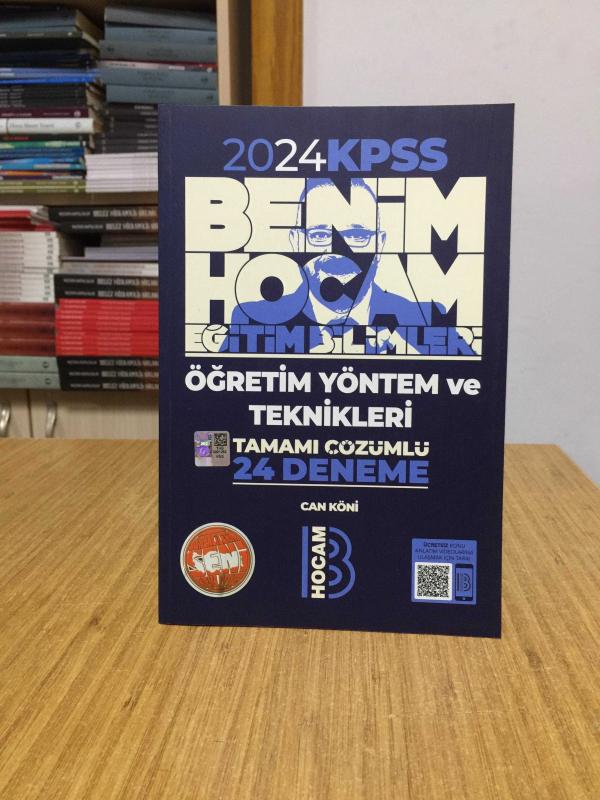 2024 KPSS Eğitim Bilimleri Öğretim Yöntem ve Teknikleri Tamamı Çözümlü 24 Deneme Benim Hocam Yayınları