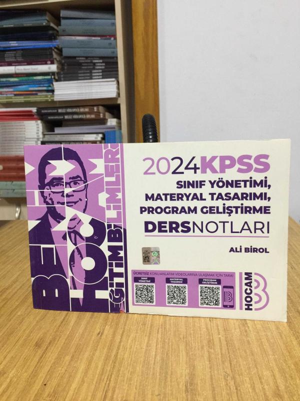2024 KPSS Eğitim Bilimleri Program Geliştirme Sınıf Yönetimi Materyal Tasarımı Ders Notları Benim Hocam Yayınları