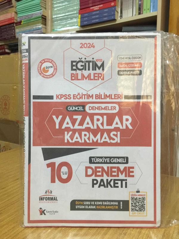 2024 KPSS Eğitim Bilimleri Yazarlar Karması Türkiye Geneli 10 Deneme Dijital Çözümlü İnformal Yayınları