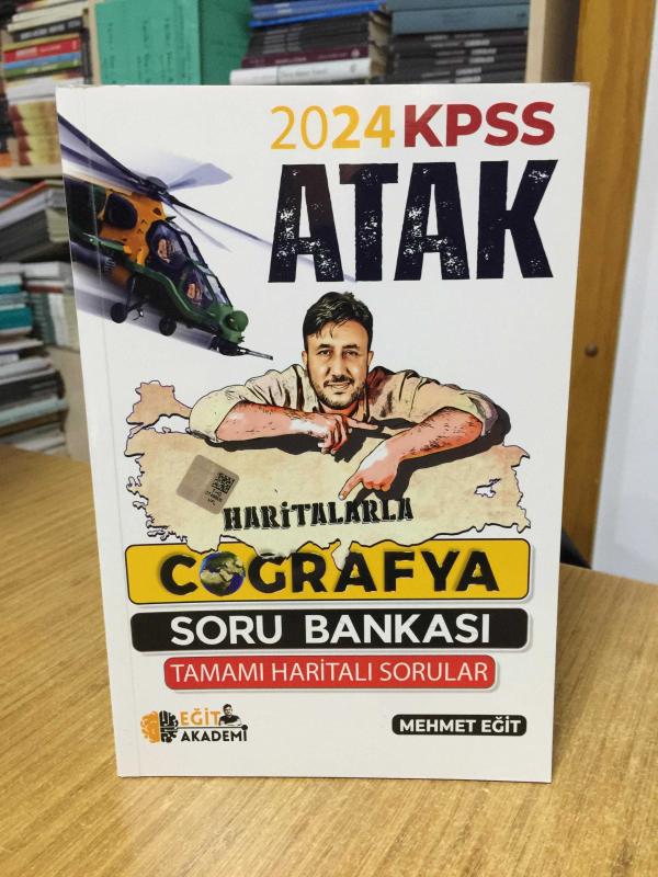 2024 KPSS Haritalarla Atak Coğrafya Soru Bankası Eğit Akademi