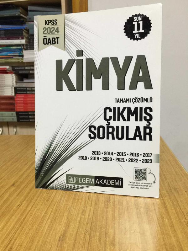 2024 KPSS ÖABT Kimya Tamamı Çözümlü Çıkmış Sorular Pegem Akademi Yayıncılık