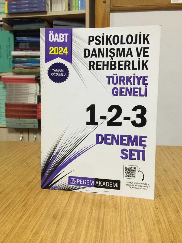 2024 KPSS ÖABT Psikolojik Danışma ve Rehberlik Tamamı Çözümlü Türkiye Geneli 1-2-3 (3'lü Deneme Seti) Pegem Akademi Yayıncılık