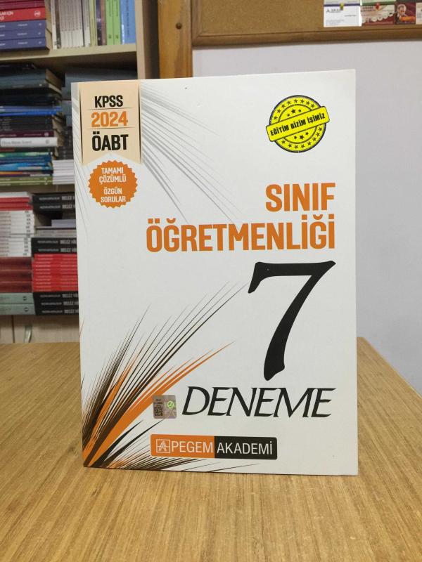 2024 KPSS ÖABT Sınıf Öğretmenliği Tamamı Çözümlü 7 Deneme Pegem Akademi Yayıncılık
