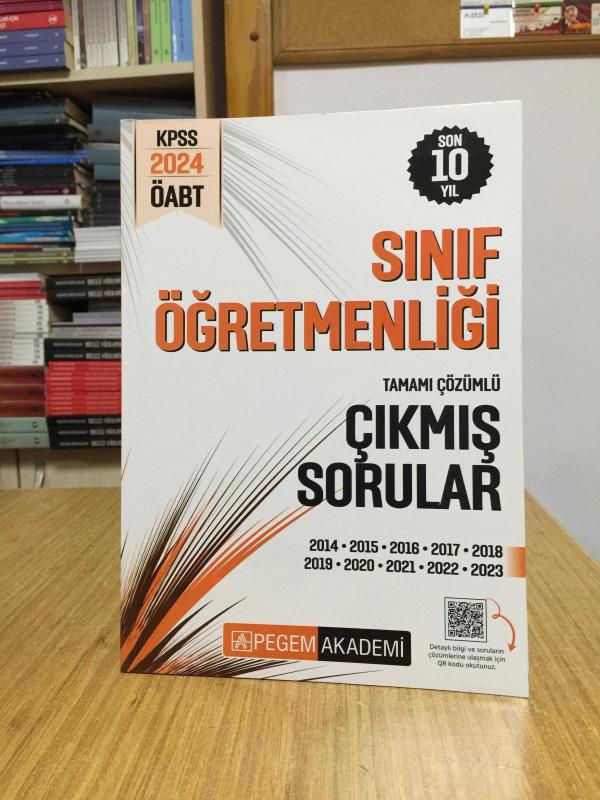 2024 KPSS ÖABT Sınıf Öğretmenliği Tamamı Çözümlü Çıkmış Sorular Pegem Yayınları