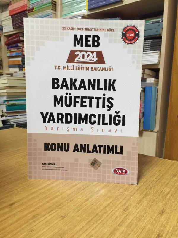 2024 MEB Bakanlık Müfettiş Yardımcılığı Konu Anlatımlı Data Yayınları
