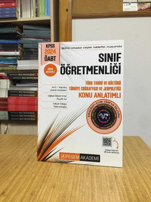 2024 ÖABT KPSS Sınıf Öğretmenliği Türk Tarihi ve Kültürü Türkiye Coğrafyası ve Jeopolitiği Konu Anlatımlı Pegem Akademi Yayınları
