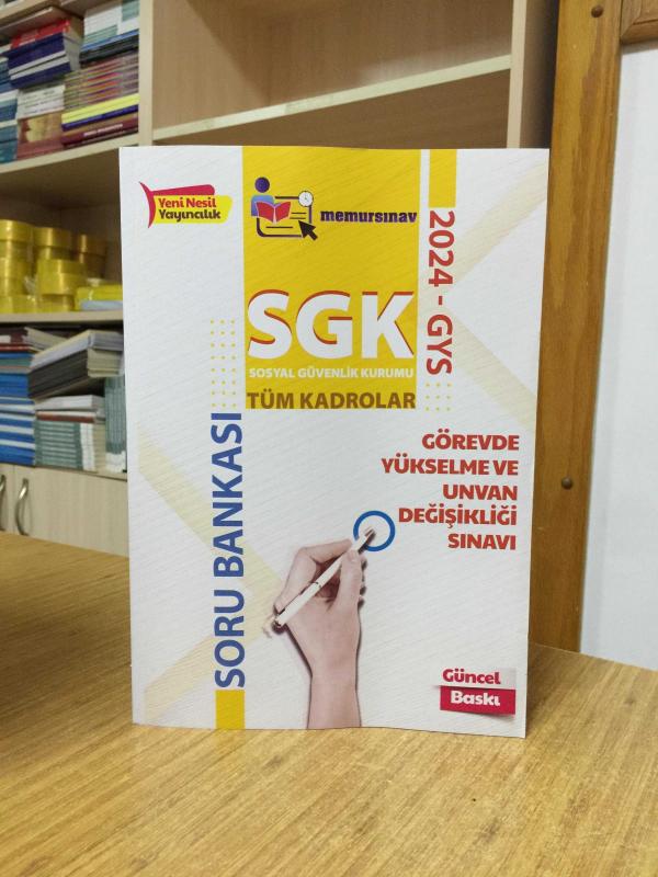 2024 SGK GYS Soru Bankası Memur Sınav