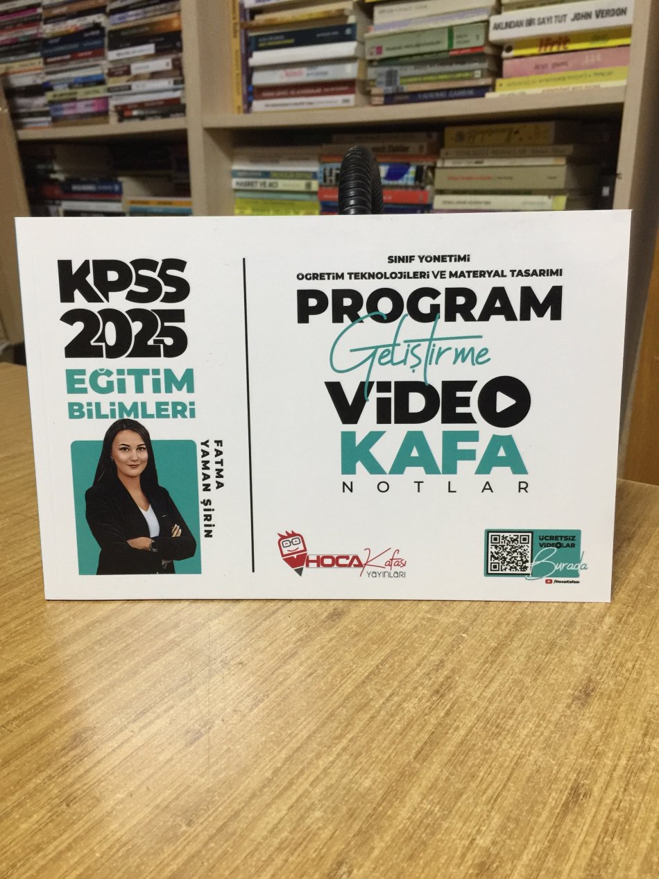 2025 KPSS Eğitim Bilimleri Program Geliştirme Video Kafa Notlar Hoca Kafası Yayınları