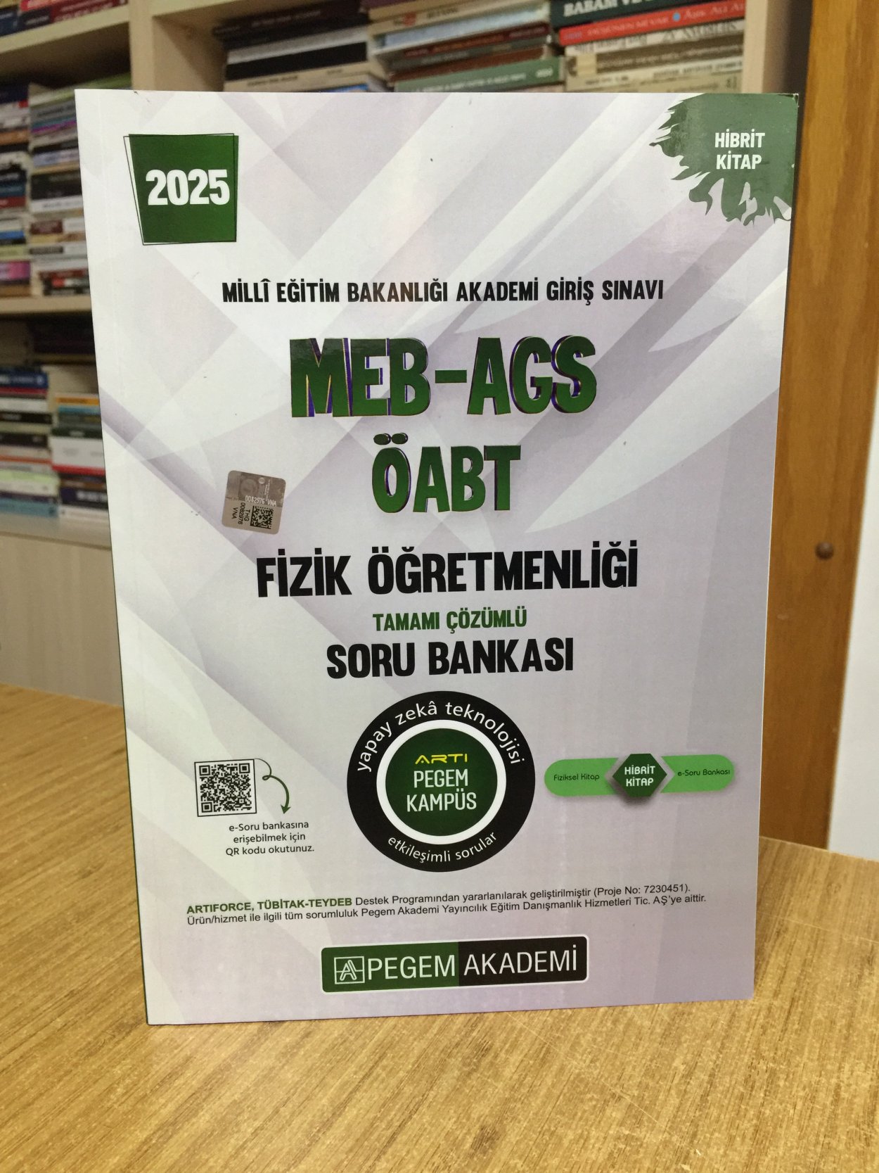 2025 MEB-AGS-ÖABT Fizik Öğretmenliği Tamamı Çözümlü Soru Bankası Pegem Akademi Yayıncılık