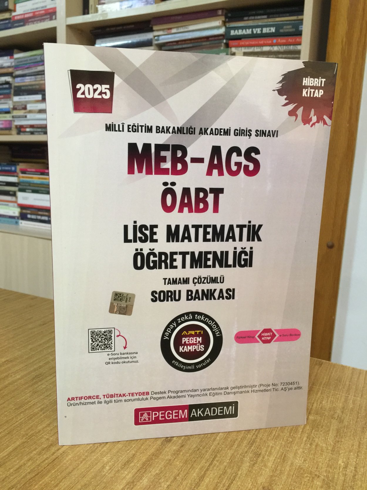 2025 MEB-AGS-ÖABT Lise Matematik Öğretmenliği Tamamı Çözümlü Soru Bankası Pegem Akademi Yayıncılık