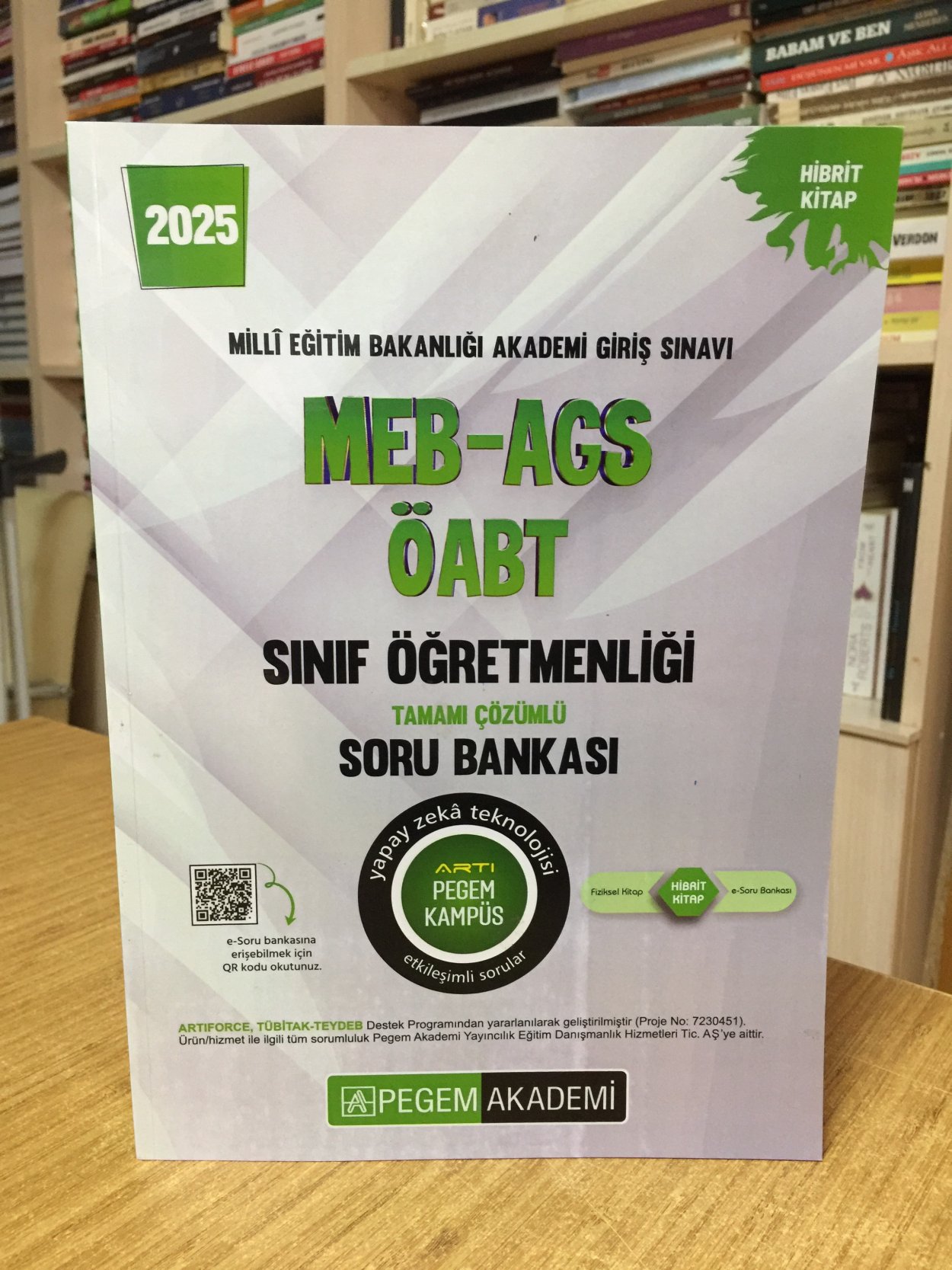 2025 MEB-AGS-ÖABT Sınıf Öğretmenliği Tamamı Çözümlü Soru Bankası Pegem Yayınları