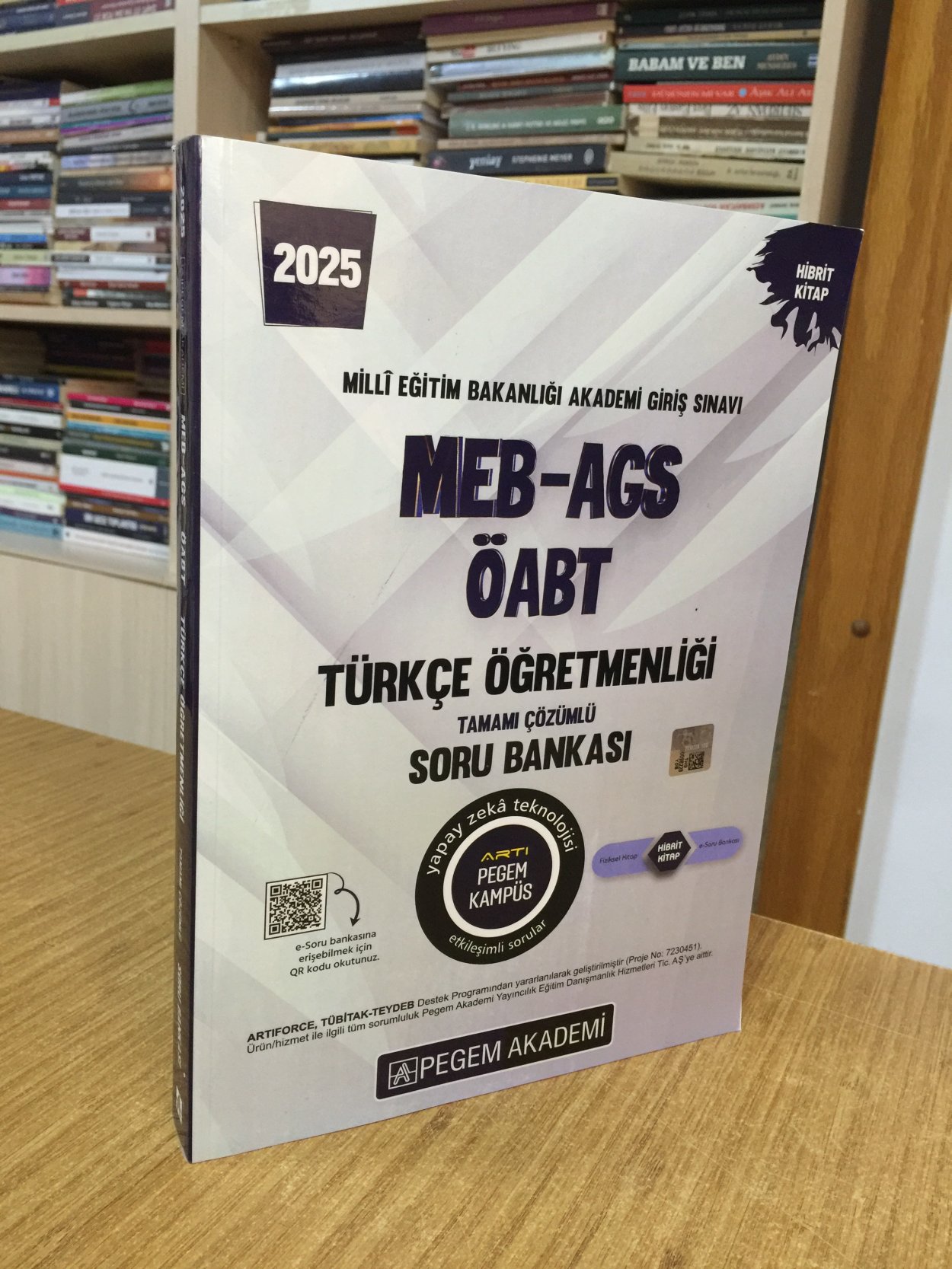 2025 MEB-AGS-ÖABT Türkçe Öğretmenliği Tamamı Çözümlü Soru Bankası Pegem Akademi Yayıncılık