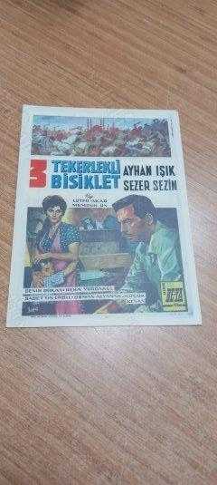 3 Tekerlekli Bisiklet 1962 Be-Ya Film Lütfi Ö. AKAT / Milli Kütüphane Başkanlığı Afiş Koleksiyonu [ Kartpostal ]